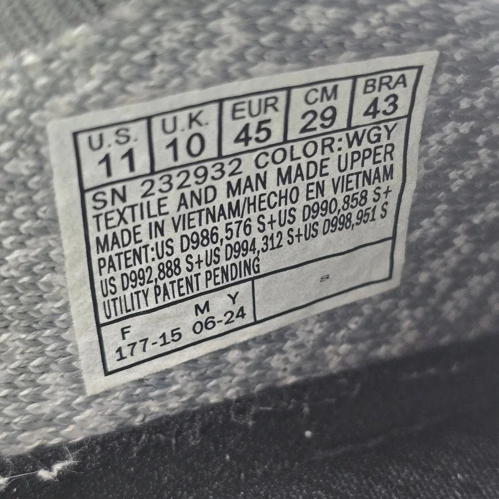 Skechers Edgeride Slip-ins Running Shoes Mens 11 White/Gray 232932 WGY Clean! - Picture 4 of 11